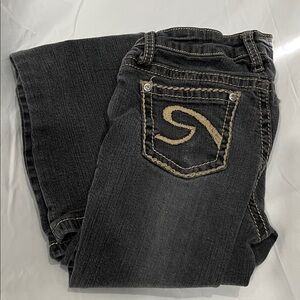 Request Jeans Girls black faded style Size 10